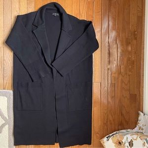 J. Crew Black Sweater Blazer Coat Medium